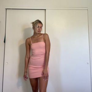 Pink Casual Mini Dress